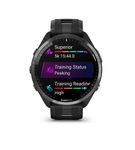 Garmin - Forerunner 965 GPS Smartwatch 47 mm Fiber-reinforced polymer - Carbon Gray TLC/Titanium