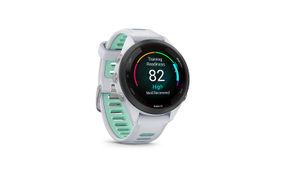 Garmin - Forerunner 265S GPS Smartwatch 42 mm Fiber-reinforced polymer - Black/Whitestone