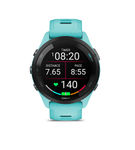 Garmin - Forerunner 265 GPS Smartwatch 46 mm Fiber-reinforced polymer - Black/Aqua