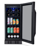 NewAir - 15 FlipShelf 33-Bottle or 80-Can Beverage Cooler with Reversible Shelves