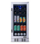 NewAir - 15 FlipShelf 33-Bottle or 80-Can Beverage Cooler with Reversible Shelves