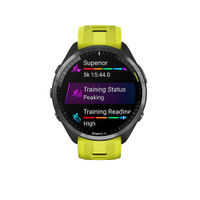 Garmin - Forerunner 965 GPS Smartwatch 47 mm Fiber-reinforced polymer - Titanium/Black