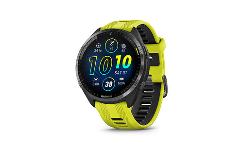 Garmin - Forerunner 965 GPS Smartwatch 47 mm Fiber-reinforced polymer - Titanium/Black