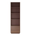 Linon Home Dcor - Millett 1-Drawer Mid-Century Bookcase - Walnut