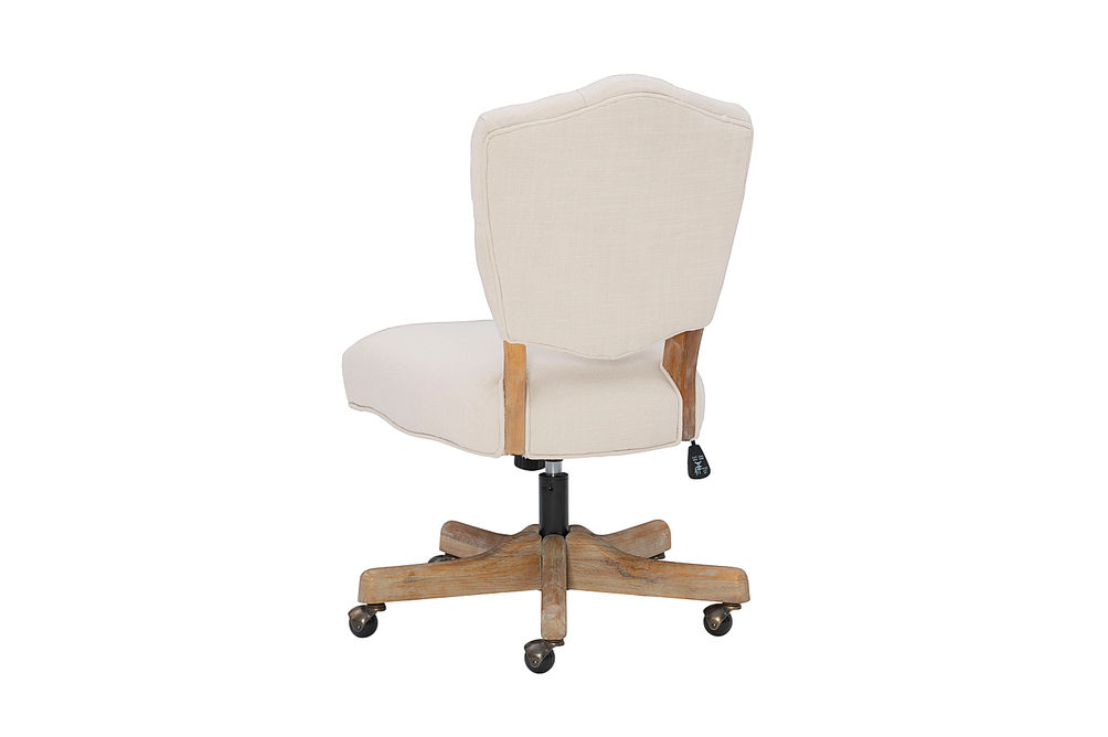 Linon Home Dcor - Kaynorth Button-Tufted French Country Office Chair - Natural