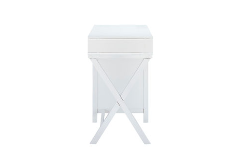 Linon Home Dcor - Penrose Four-Drawer Side Storage Desk - White