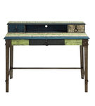 Linon Home Dcor - Calson Three-Drawer Weathered Industrial-Style Desk - Multicolor Stripes