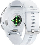 Garmin - Venu 3 GPS Smartwatch 45 mm Fiber-reinforced polymer - Stainless Steel and Whitestone