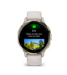 Garmin - Venu 3S GPS Smartwatch 41 mm Fiber-reinforced polymer - Stainless Steel and Ivory