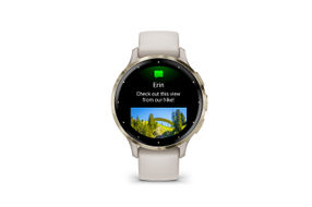 Garmin - Venu 3S GPS Smartwatch 41 mm Fiber-reinforced polymer - Stainless Steel and Ivory