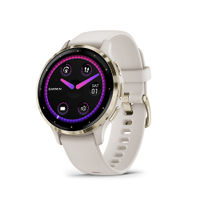 Garmin - Venu 3S GPS Smartwatch 41 mm Fiber-reinforced polymer - Stainless Steel and Ivory