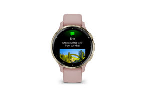 Garmin - Venu 3S GPS Smartwatch 41 mm Fiber-reinforced polymer - Stainless Steel and Dust Rose