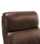 La-Z-Boy - Modern Melrose Executive Office Chair with Brass Finish - Brown
