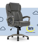 Serta - Garret Bonded Leather Executive Office Chair with Premium Cushioning - Gray