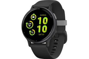 Garmin - vvoactive 5 GPS Smartwatch 42 mm Fiber-reinforced polymer - Slate Aluminum and Black