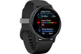 Garmin - vvoactive 5 GPS Smartwatch 42 mm Fiber-reinforced polymer - Slate Aluminum and Black