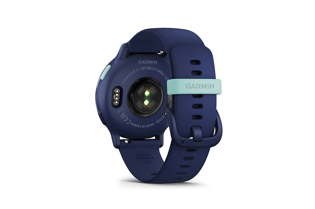 Garmin - vvoactive 5 GPS Smartwatch 42 mm Fiber-reinforced polymer - Metallic Navy Aluminum and N