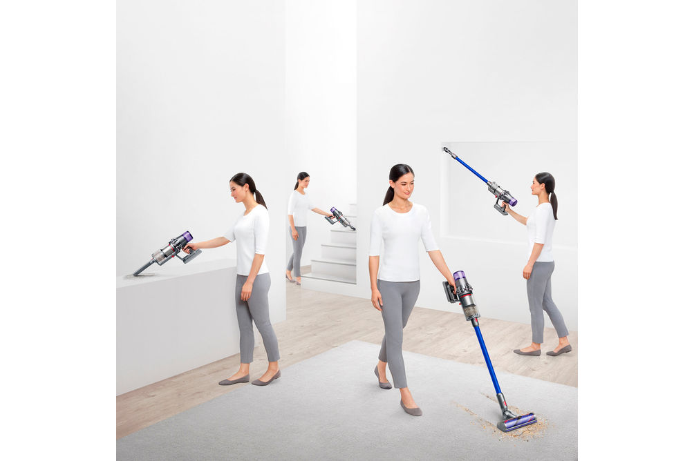 Dyson - V11 Extra Cordless Vacuum with 12 accessories - Blue/Iron