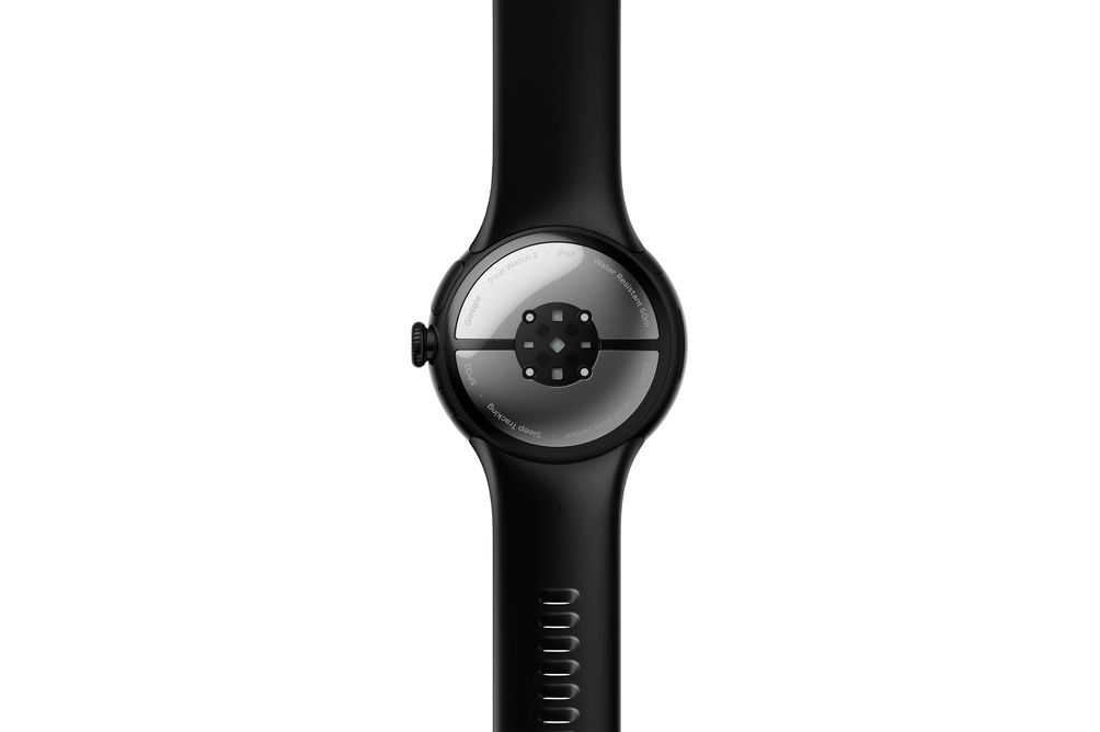 Google - Pixel Watch 2 Matte Black Smartwatch with Obsidian Active Band LTE - Matte Black