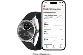 Withings - ScanWatch 2 - Heart Health Hybrid Smartwatch - 42mm - Black/Silver