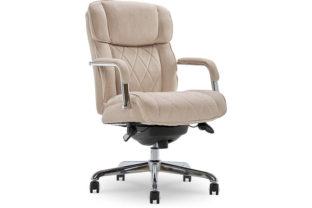 La-Z-Boy - Sutherland Fabric Office Chair - Cream