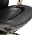 Serta - Upholstered Back in Motion Health & Wellness Manager Office Chair - Bonded Leather - Black