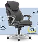 Serta - Bryce Bonded Leather Executive Office Chair - Gray