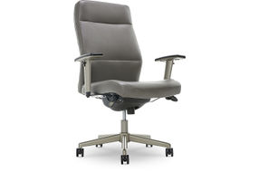 La-Z-Boy - Baylor Modern Bonded Leather Executive Chair - Gray - Bonded Leather