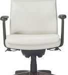 La-Z-Boy - Dawson Faux Leather and Wood Frame Executive Chair - White