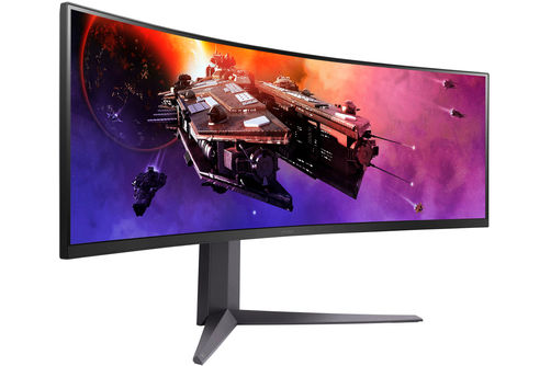 LG - UltraGear 45 Curved QHD 200Hz 1-ms FreeSync Premium Gaming Monitor with HDR (Display Port, HD