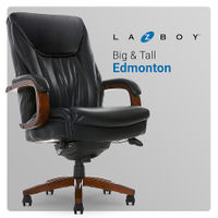 La-Z-Boy - Big & Tall Bonded Leather Executive Chair - Black