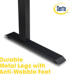 Serta - Creativity Electric Height Adjustable Standing Desk - Natural Wood