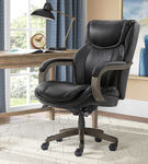 La-Z-Boy - Big & Tall Executive Office Chair with Comfort Core Cushions - Black