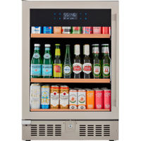 Wine Enthusiast - SommSeries2 178 Can Beverage Center - Stainless Steel