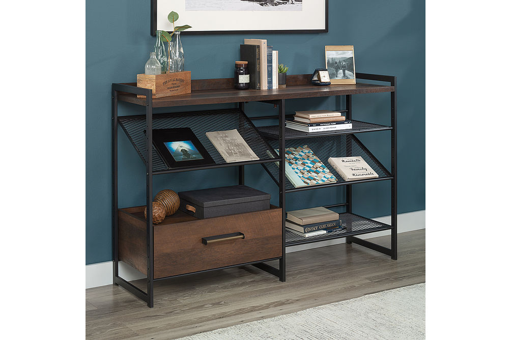 Sauder - Briarbrook Horizontal Bookcase - Barrel Oak