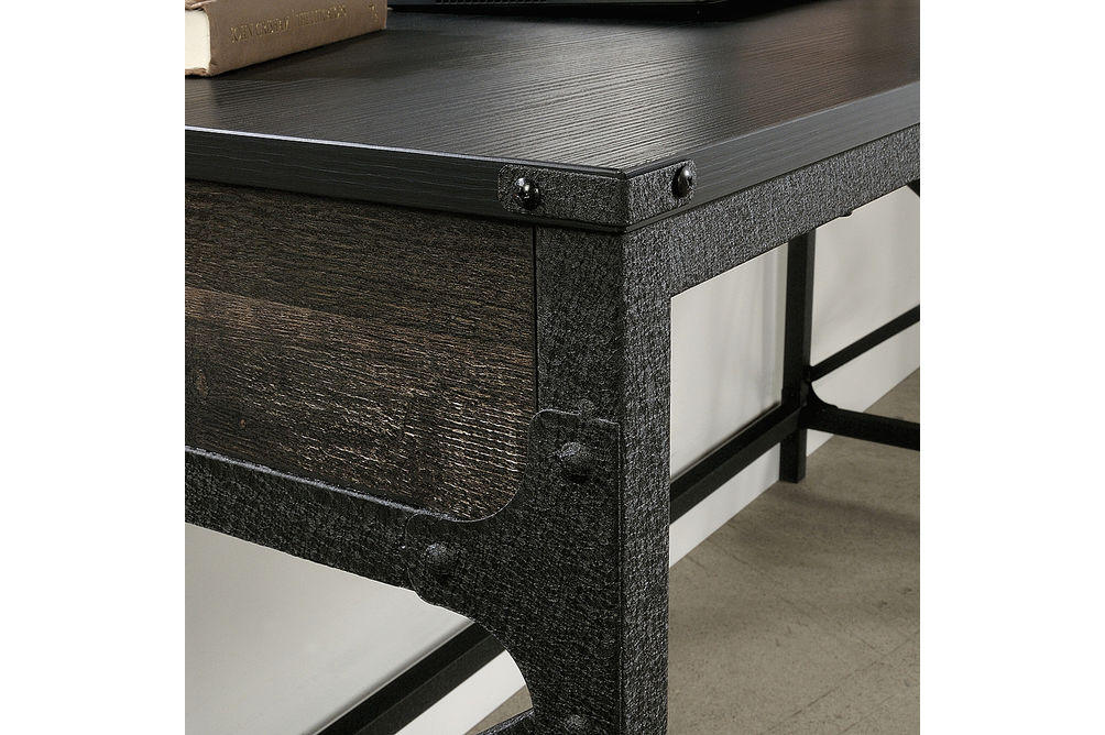Sauder - Foundry Road 60 X 24 Table Desk Co - SGS Mixed Mat Carbon Oak