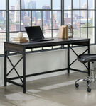 Sauder - Foundry Road 60 X 24 Table Desk Co - SGS Mixed Mat Carbon Oak