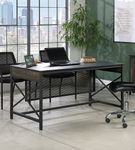 Sauder - Foundry Road 60 X 30 Table Desk Co - SGS Mixed Mat Carbon Oak