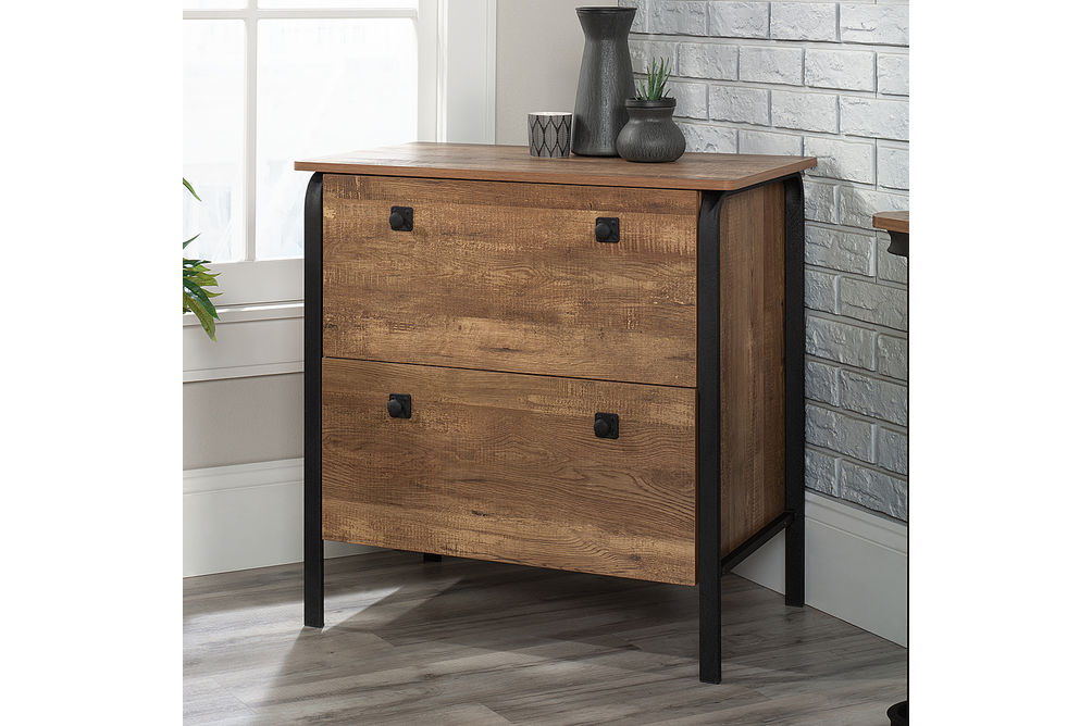 Sauder - Station House 2-Drawer Lateral File Cabinet - Etched Oak