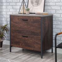 Sauder - Market Commons 2-Drawer Lateral File Drawer - Rich Walnut