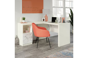 Sauder - Hudson Court L-Desk Po - SGS Laminate Pearl Oak