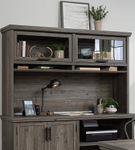 Sauder - Aspen Post Large Hutch - Pebble Pine