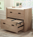 Sauder - Dixon City 2-Drawer Lateral File Cabinet - Brushed Oak
