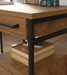 Sauder - Iron City L Desk Checked Oak - SGS Mixed Mat Checked Oak