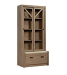 Sauder - Dixon City 4-Shelf Bookcase with Doors - Brushed Oak