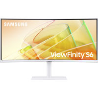 Samsung - 34" ViewFinity S65TC Ultra-WQHD 100Hz AMD FreeSync HDR10 Curved Monitor with Thunderbolt