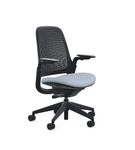 Steelcase - Series 1 Air Chair with Black Frame - Era Blue Nickel / Black Frame