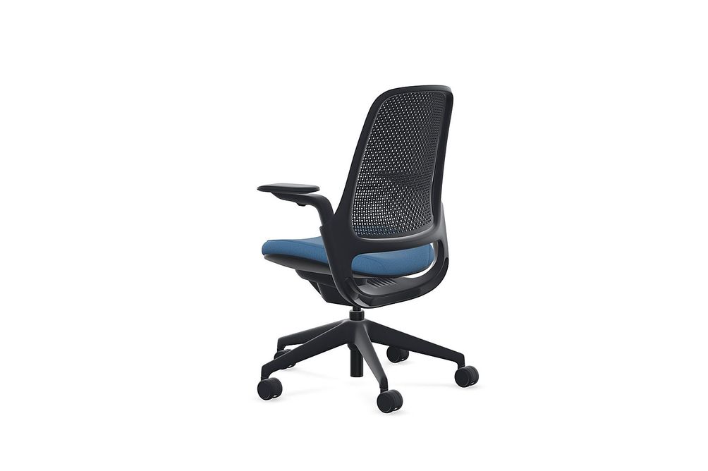 Steelcase - Series 1 Air Chair with Black Frame - Era Cobalt / Black Frame