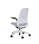 Steelcase - Series 1 Air Chair with Seagull Frame - Era Blue Nickel / Seagull Frame