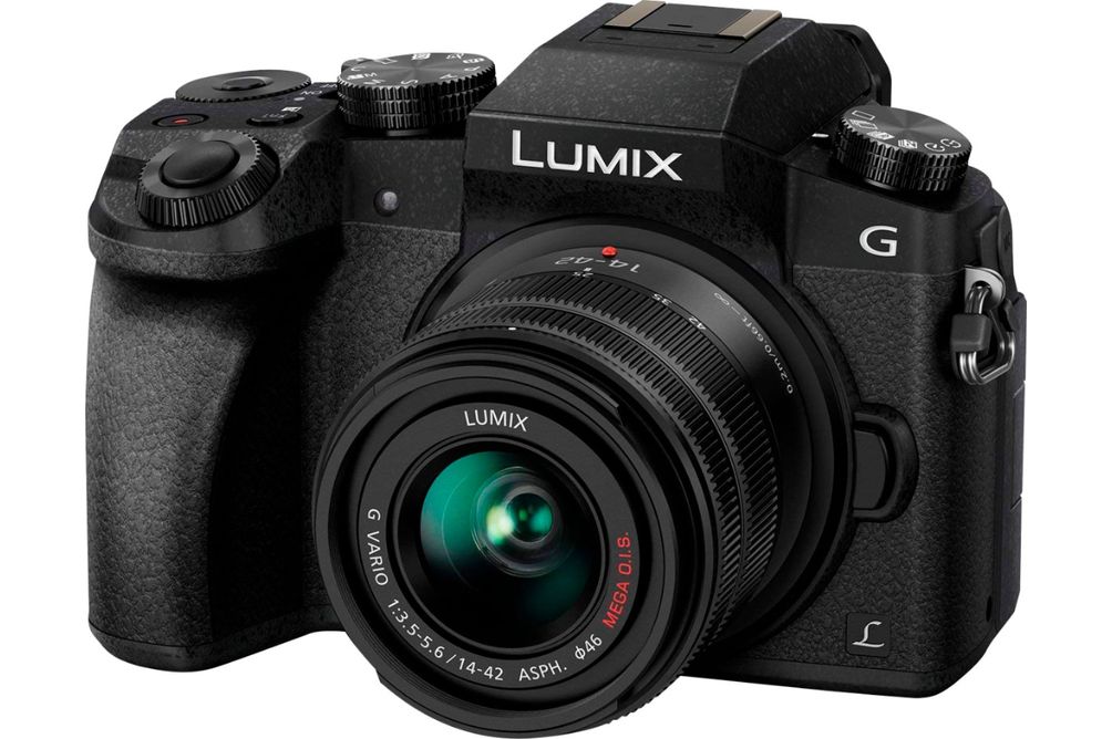 Panasonic - LUMIX G7 Mirrorless 4K Photo Digital Camera Body with 14-42mm f3.5-5.6 II Lens - DMC-G7